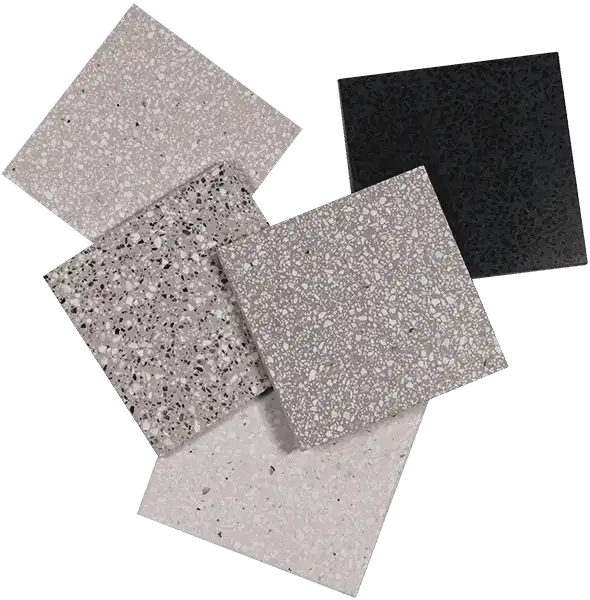 Effets de matière terrazzo