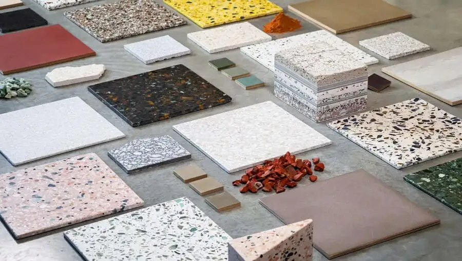 Sol terrazzo coulé en place